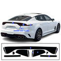 Headlight Taillight Precut Smoked PPF Tint Kit Film Overlay Fits Kia Stinger 2018-2024