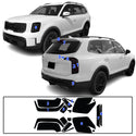Full Headlight Taillight Precut Smoked PPF Tint Kit Film Overlay Fits Kia Telluride 2020-2025