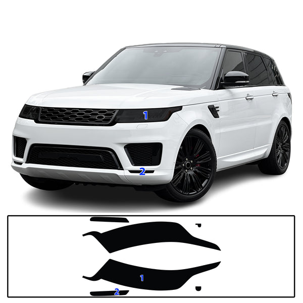 Full Headlight Taillight Precut Smoked PPF Tint Kit Film Overlay Fits Range Rover Sport 2014-2022