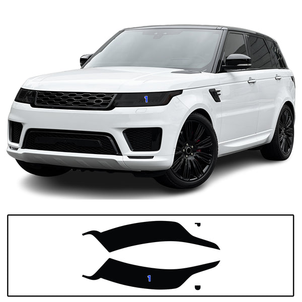 Full Headlight Taillight Precut Smoked PPF Tint Kit Film Overlay Fits Range Rover Sport 2014-2022