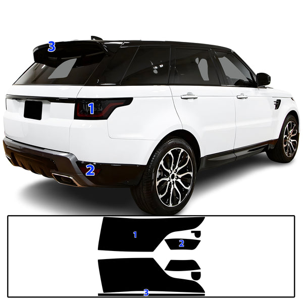 Full Headlight Taillight Precut Smoked PPF Tint Kit Film Overlay Fits Range Rover Sport 2014-2022