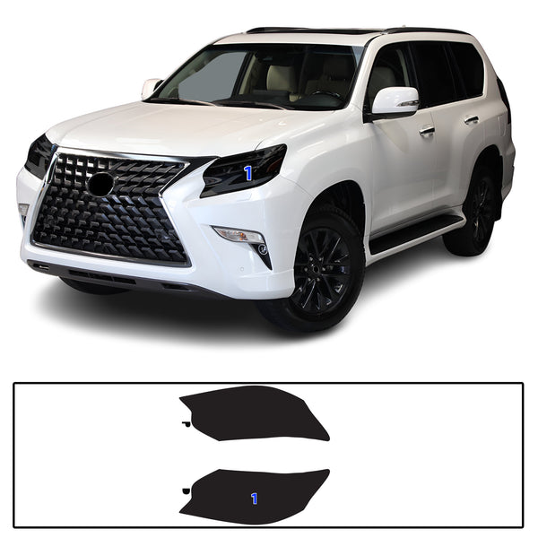 Full Headlight Taillight Precut Smoked PPF Tint Kit Film Overlay Fits Lexus GX 2010-2023