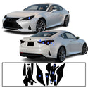 Full Headlight Taillight Precut Smoked PPF Tint Kit Film Overlay Fits Lexus RC 2019-2025