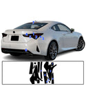 Full Headlight Taillight Precut Smoked PPF Tint Kit Film Overlay Fits Lexus RC 2019-2025