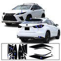 Full Headlight Taillight Precut Smoked PPF Tint Kit Film Overlay Fits Lexus RX 2016-2022