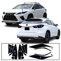 Full Headlight Taillight Precut Smoked PPF Tint Kit Film Overlay Fits Lexus RX 2016-2022