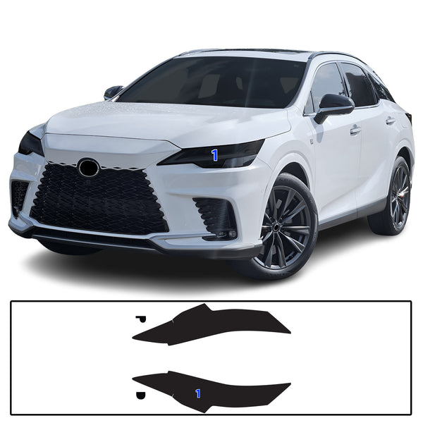 Full Headlight Taillight Precut Smoked PPF Tint Kit Film Overlay Fits Lexus RX 2023-2025
