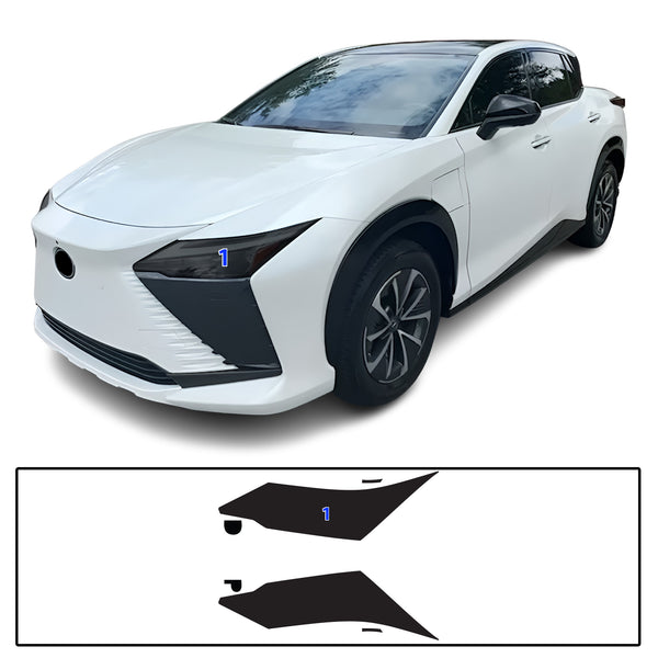 Full Headlight Taillight Precut Smoked PPF Tint Kit Film Overlay Fits Lexus RZ 2023-2025