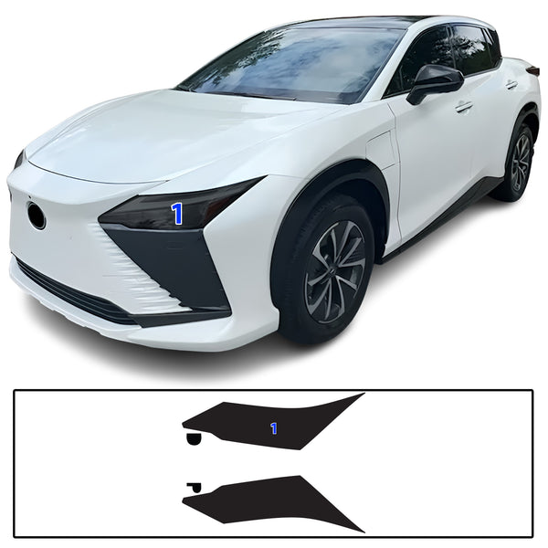 Full Headlight Taillight Precut Smoked PPF Tint Kit Film Overlay Fits Lexus RZ 2023-2025