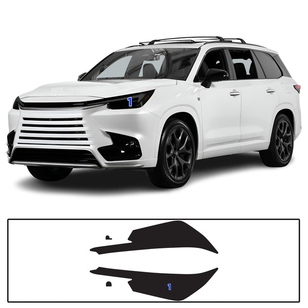 Full Headlight Taillight Precut Smoked PPF Tint Kit Film Overlay Fits Lexus TX 2024-2025
