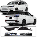 Full Headlight Taillight Precut Smoked PPF Tint Kit Film Overlay Fits Lexus TX 2024-2025