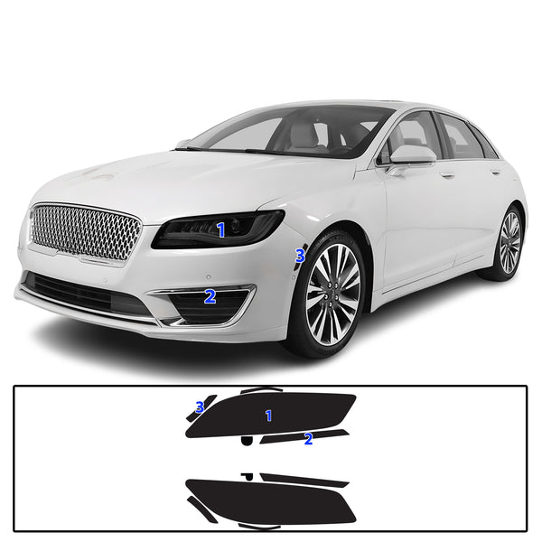 Full Headlight Taillight Precut Smoked PPF Tint Kit Film Overlay Fits Lincoln MKZ 2013-2020