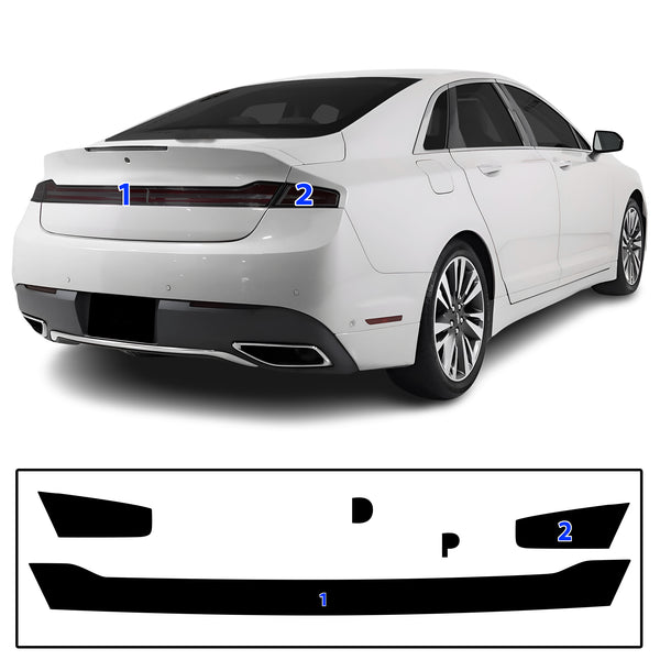 Full Headlight Taillight Precut Smoked PPF Tint Kit Film Overlay Fits Lincoln MKZ 2013-2020