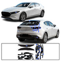 Full Headlight Taillight Precut Smoked PPF Tint Kit Film Overlay Fits Mazda 3 2019-2025