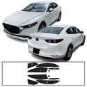 Full Headlight Taillight Precut Smoked PPF Tint Kit Film Overlay Fits Mazda 3 2019-2025