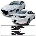 Full Headlight Taillight Precut Smoked PPF Tint Kit Film Overlay Fits Mazda 3 2019-2025