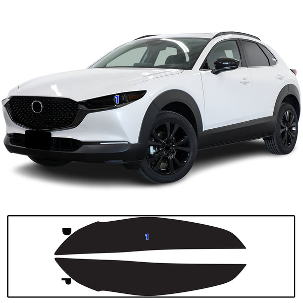 Full Headlight Taillight Precut Smoked PPF Tint Kit Film Overlay Fits Mazda Cx-30 2020-2025