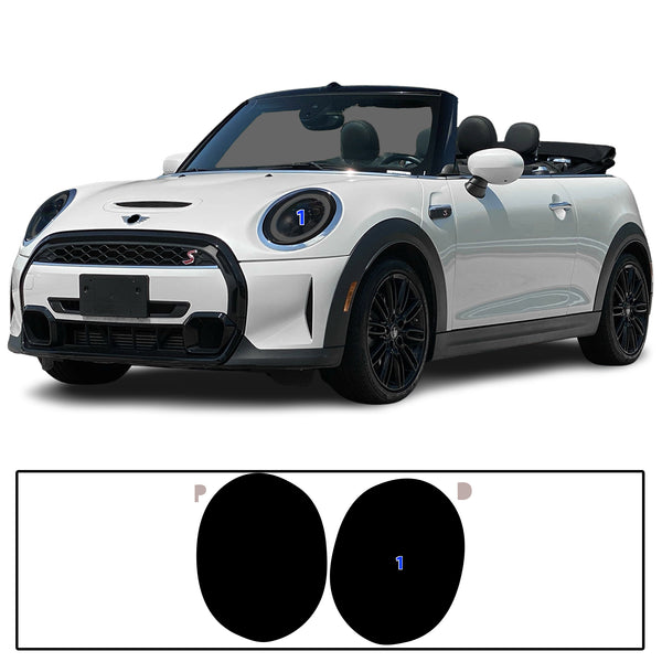 Full Headlight Taillight Precut Smoked PPF Tint Kit Film Overlay Fits Mini Cooper 2019-2024