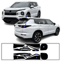 Full Headlight Taillight Precut Smoked PPF Tint Kit Film Overlay Fits Mitsubishi Outlander 2022-2025