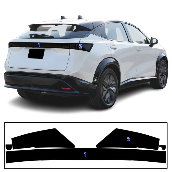 Full Headlight Taillight Precut Smoked PPF Tint Kit Film Overlay Fits Nissan Ariya