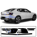Full Headlight Taillight Precut Smoked PPF Tint Kit Overlay Film Fits Polestar 2 2020-2025