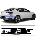 Full Headlight Taillight Precut Smoked PPF Tint Kit Overlay Film Fits Polestar 2 2020-2025