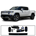 Full Headlight Taillight Precut Smoked PPF Tint Kit Film Overlay Fits Rivian R1T R1S