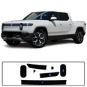 Full Headlight Taillight Precut Smoked PPF Tint Kit Film Overlay Fits Rivian R1T R1S