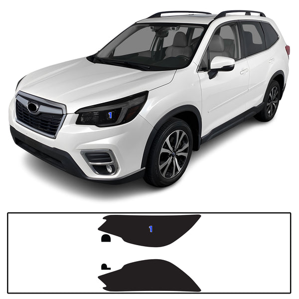 Full Headlight Taillight Precut Smoked PPF Tint Kit Film Overlay Fits Subaru Forester 2019-2024