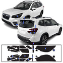 Full Headlight Taillight Precut Smoked PPF Tint Kit Film Overlay Fits Subaru Forester 2019-2024