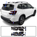 Full Headlight Taillight Precut Smoked PPF Tint Kit Film Overlay Fits Subaru Forester 2019-2024