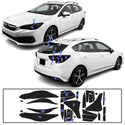 Full Headlight Taillight Precut Smoked PPF Tint Kit Film Overlay Fits Subaru Impreza 2017-2023