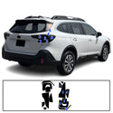 Full Headlight Taillight Precut Smoked PPF Tint Kit Film Overlay Fits Subaru Outback 2020-2024