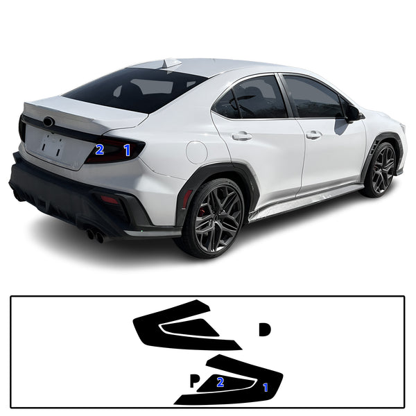 Full Headlight Taillight Precut Smoked PPF Tint Kit Overlay Film Fits Subaru WRX 2022-2025
