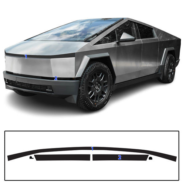 Full Headlight Taillight Precut Smoked PPF Tint Kit Film Overlay Fits Tesla Cybertruck