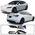 Full Headlight Taillight Precut Smoked PPF Tint Kit Film Overlay Fits Tesla Model 3 2024-2025