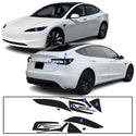 Full Headlight Taillight Precut Smoked PPF Tint Kit Film Overlay Fits Tesla Model 3 2024-2025