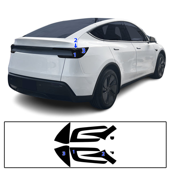 Fits Tesla Model Y 2026 Full Headlight Taillight Precut Smoked PPF Tint Kit Film Overlay