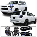 Full Headlight Taillight Precut Smoked PPF Tint Kit Film Overlay Fits Toyota 4Runner 2014-2024