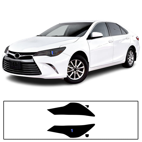 Full Headlight Taillight Precut Smoked PPF Tint Kit Film Overlay Fits Toyota Camry 2015-2017