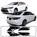 Full Headlight Taillight Precut Smoked PPF Tint Kit Film Overlay Fits Toyota Camry 2015-2017