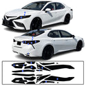 Complete Full Headlight Taillight Precut Overlay Tint Kit with Tools Fits Toyota Camry 2018-2024