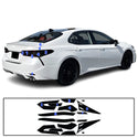 Complete Full Headlight Taillight Precut Overlay Tint Kit with Tools Fits Toyota Camry 2018-2024