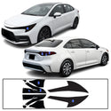 Full Headlight Taillight Precut Smoked PPF Tint Kit Film Overlay Fits Toyota Corolla 2020-2025