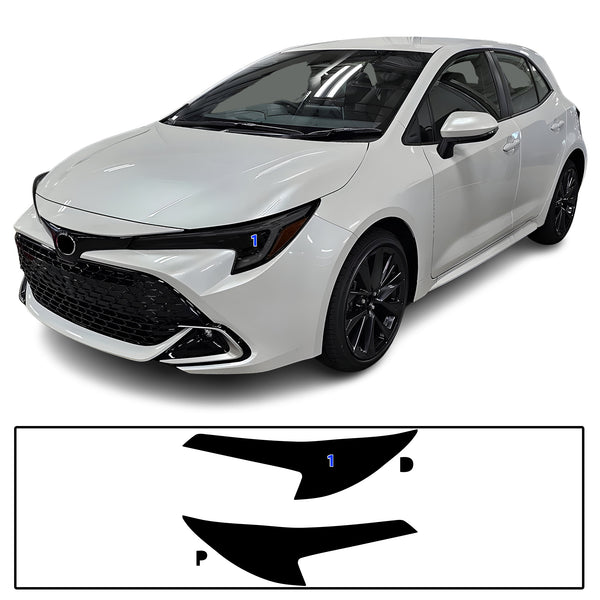 Full Headlight Taillight Precut Smoked PPF Tint Kit Film Overlay Fits Toyota Corolla 2020-2025