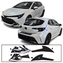Full Headlight Taillight Precut Smoked PPF Tint Kit Film Overlay Fits Toyota Corolla 2020-2025