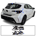 Full Headlight Taillight Precut Smoked PPF Tint Kit Film Overlay Fits Toyota Corolla 2020-2025