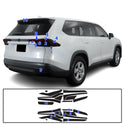 Full Headlight Taillight Precut Smoked PPF Tint Kit Film Overlay Fits Toyota Grand Highlander 2024-2025