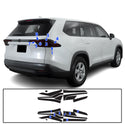 Full Headlight Taillight Precut Smoked PPF Tint Kit Film Overlay Fits Toyota Grand Highlander 2024-2025