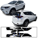 Full Headlight Taillight Precut Smoked PPF Tint Kit Film Overlay Fits Toyota Rav4 2016-2018